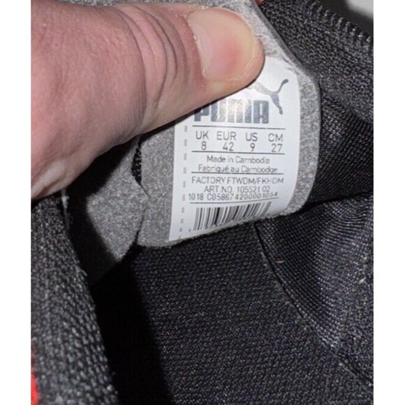 PUMA Spirit II FG Mens Soccer Cleats Size 9 Red Black - Picture 8 of 8